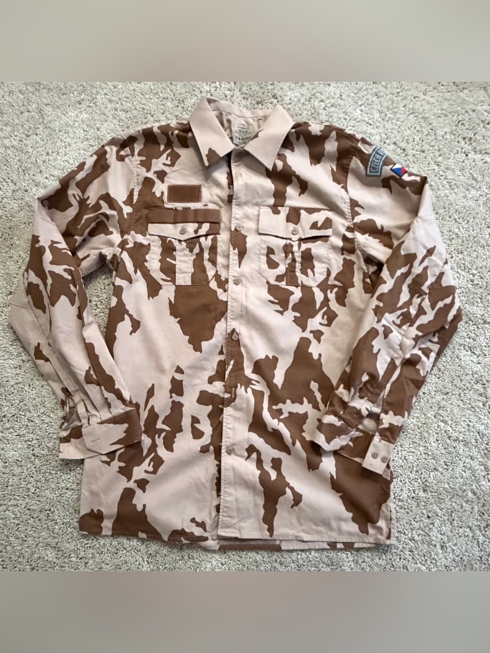 Czech Army Camouflage Dessert Shirt Jacket